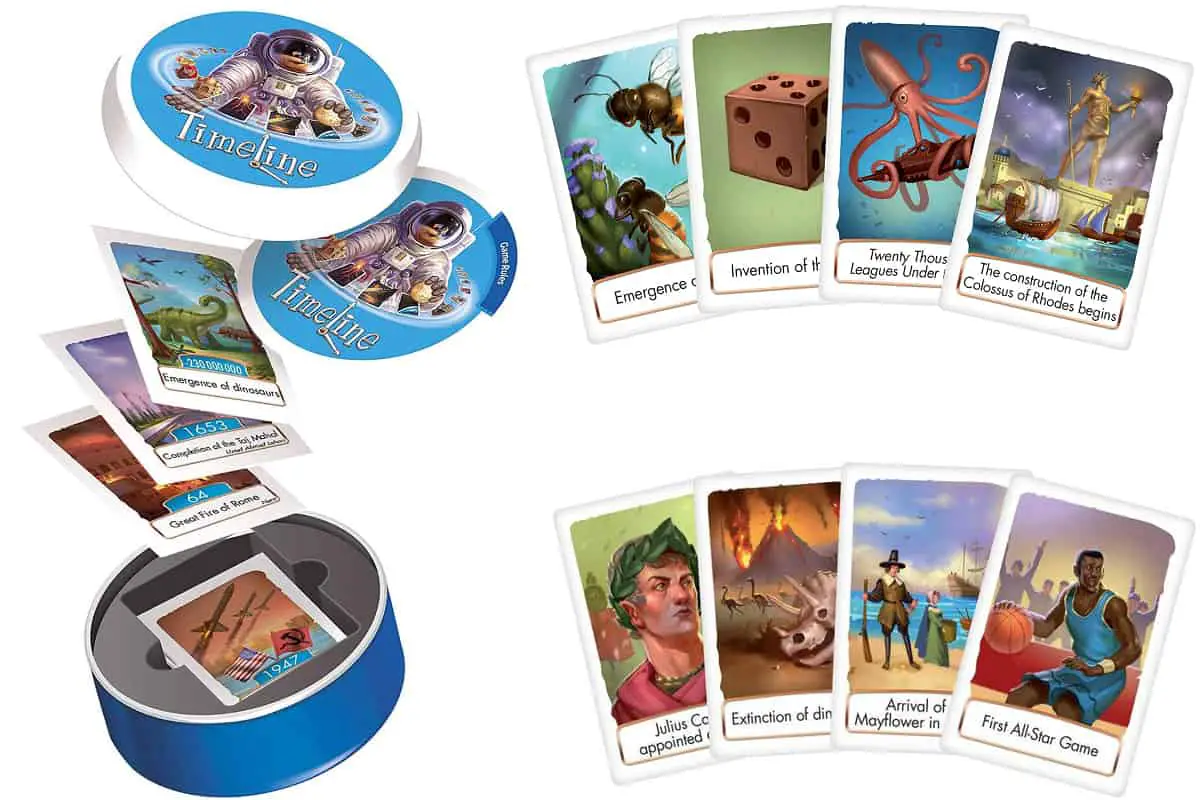 Timeline Events is a card game to learn historical events.