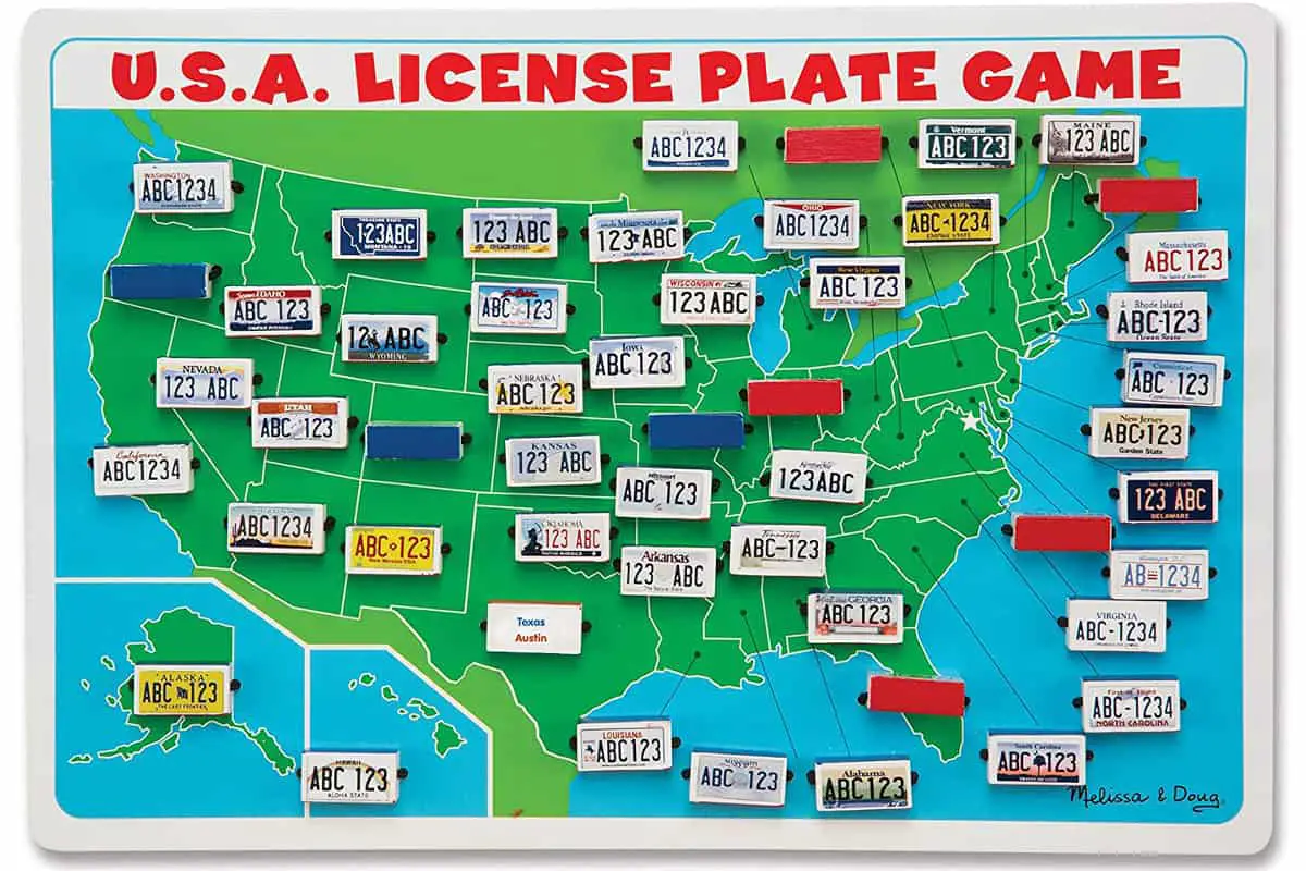 U.S.A. License Plate is a game that teaches you the different US states, licenses, and capitals.