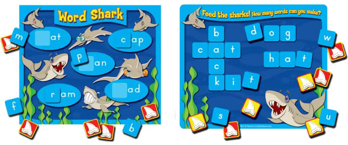 Word Shark: Short Vowels is a game to reinforce phonemic skills.