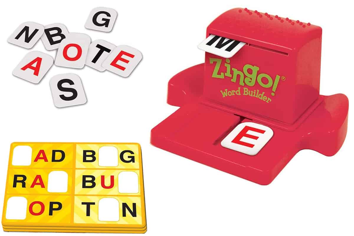 Zingo Word Builder is a bingo-inspired game for Early Reading.