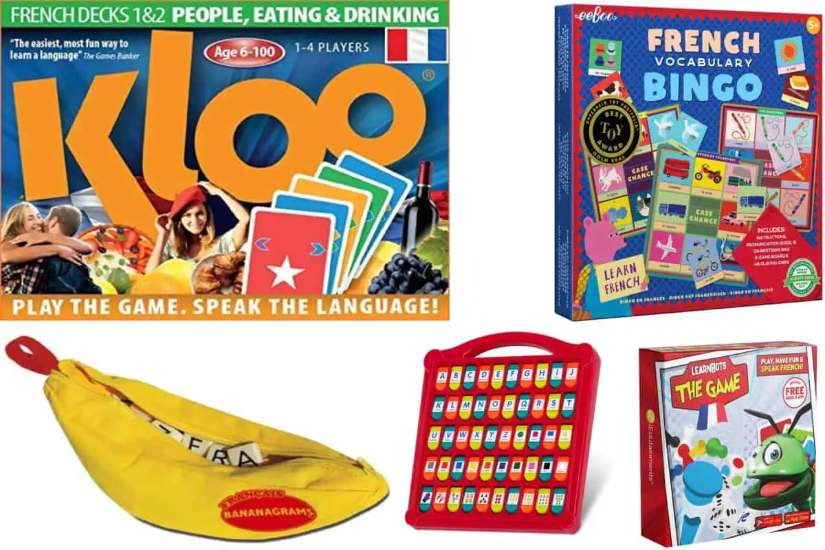 6 French Learning Board Games, Bingo Games, and Toys for the Family