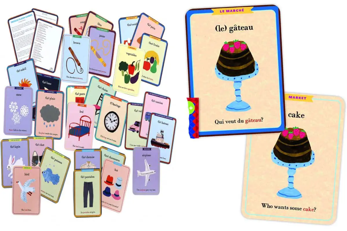 French Vocabulary Flash Cards (eeBoo), a game to enrich your French vocabulary.