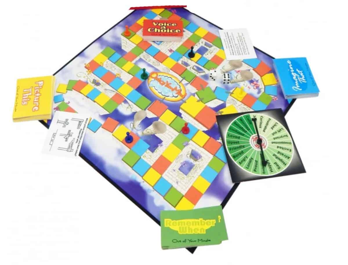 Out of Your Mind (Franklin Learning Systems), a board game of Communication, Listening, and Decision-Making Skills.