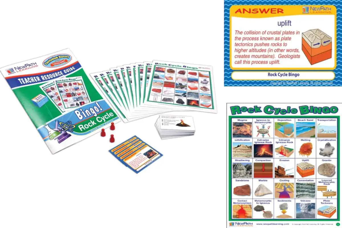 Rock Cycle (NewPath Learning) is a quiz card game about the rock cycle.