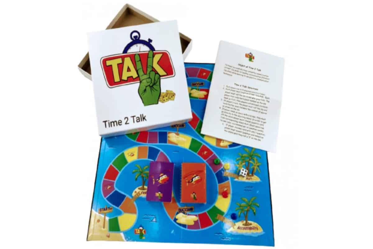 Time2Talk (Author: DaRae Morris, LMSW) is a board game to Teach Positive Communication Techniques.