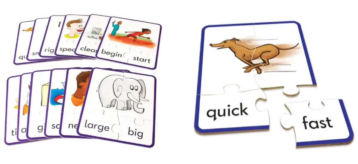 Synonym Puzzles (Junior Learning) is a game to introduce synonyms to younger children.